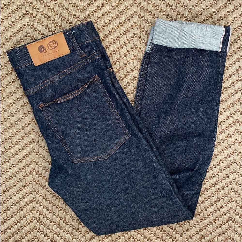 Cheap Monday Dark Blue Straight Men's Jeans
